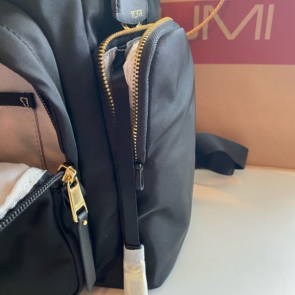Tumi Black Backpack with Gold Hardware main image 13
